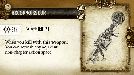 The Reconnoisseur weapon card